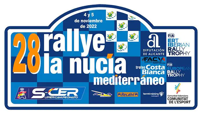 Placa Rally La Nucia 2022